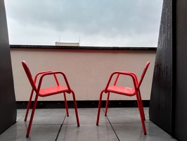 Chairs and rain